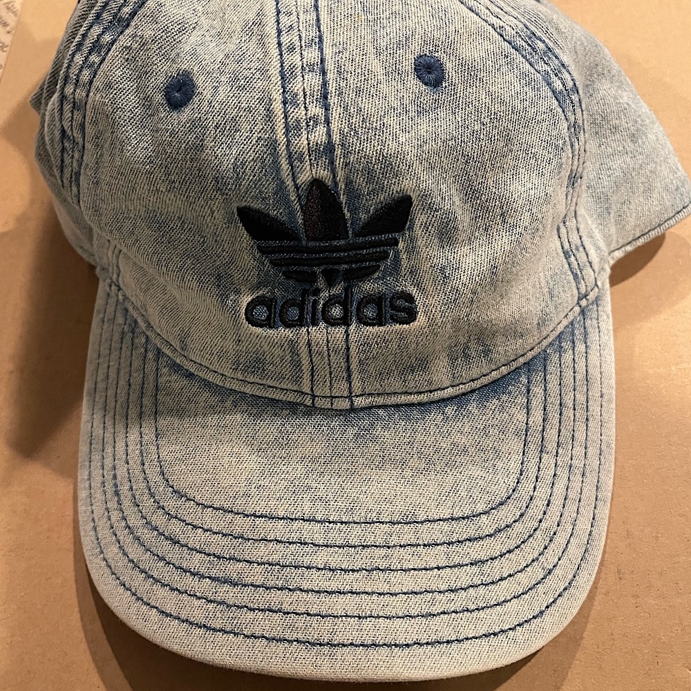 Adidas denim style acid wash hat